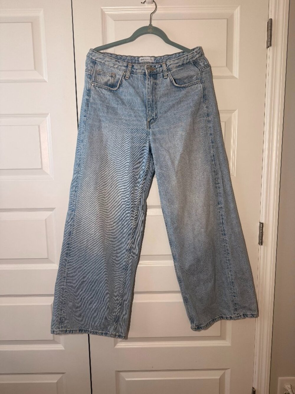 ZARA Wide Leg Jeans | Medium Wash | Women’s Size 10